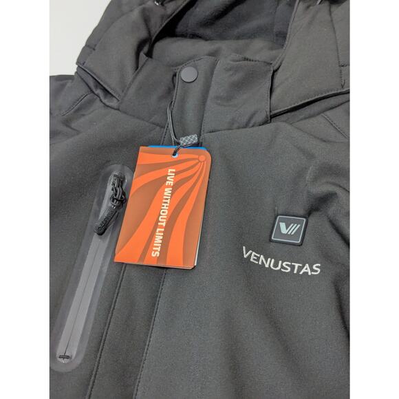 Venustas Womens Heated Jacket NEW Battery Pack Carrying Case Coat Black Gorpcore - Picture 5 of 8